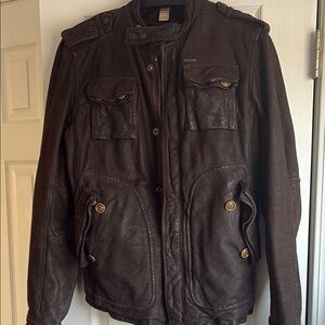 Men's Brown Leather Jacket